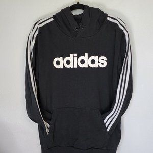 NWT Adidas Black men's hoodie sweatshirt, size large